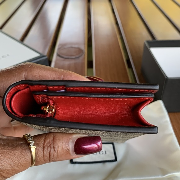 NWOT GUCCI GG Supreme Monogram Bosco Patch Card Case/Wallet - Picture 7 of 15